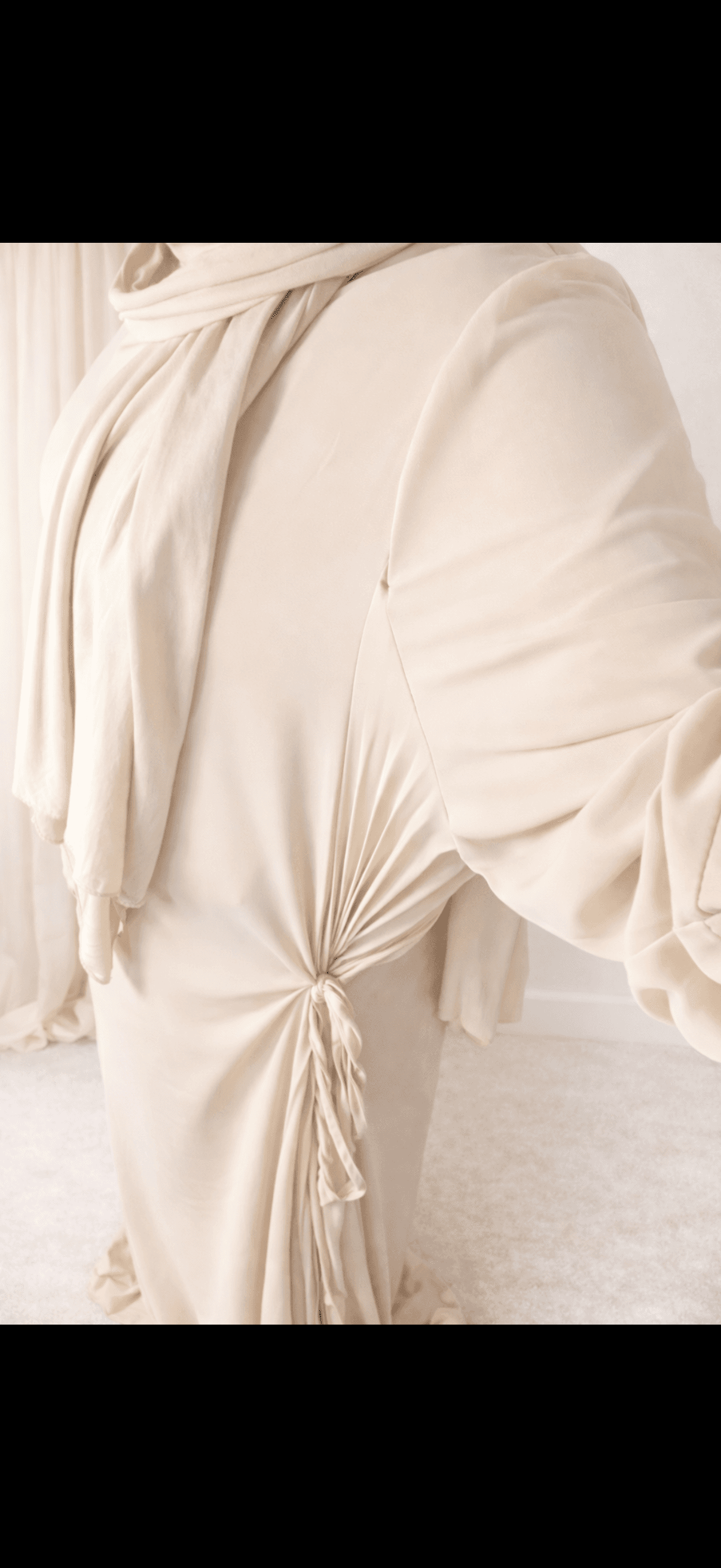 Abaya  - beige crème
